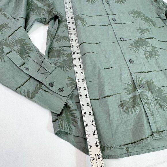 Tommy Bahama Shirt Mens Medium Button Down Cotton Palm Trees Green Top - Picture 6 of 10